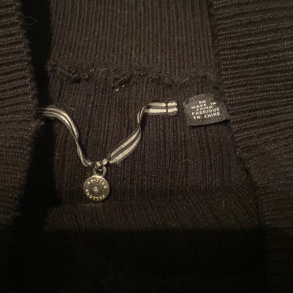 Knitted & knotted skirt black lace flirty size M - Picture 2 of 4